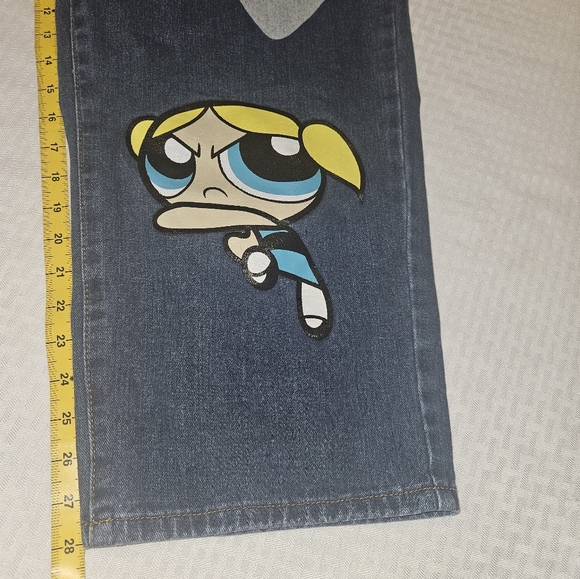 Power Puff Girls Romwe Cartoon Network Graphic Jeans size 18 - Picture 12 of 12